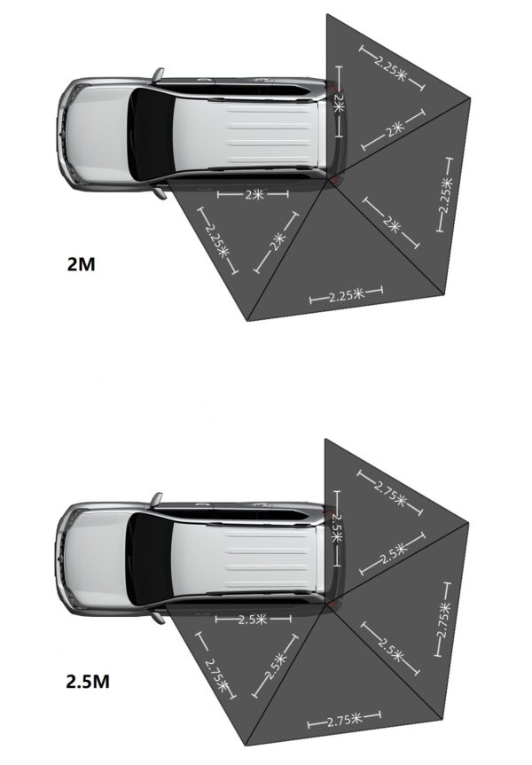 Freestanding 270 Degree Car Awning