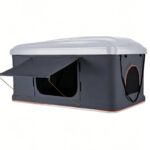 Vertical pop-up rooftop tent for SUV
