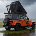 Aluminum Hard Shell Triangle Roof Top Tent