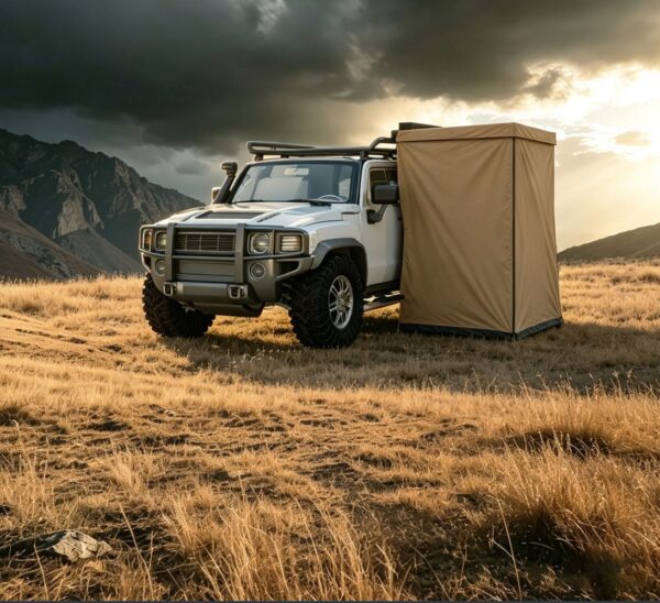 Portable car side privacy tent