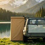 Portable car side privacy tent