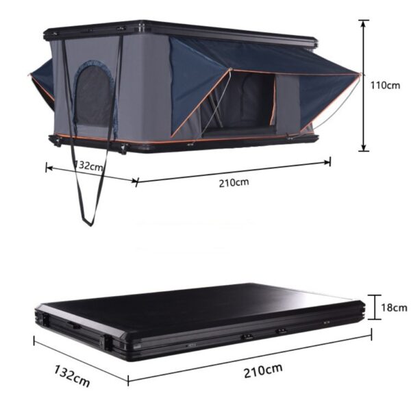 Hard shell rooftop tent for SUV