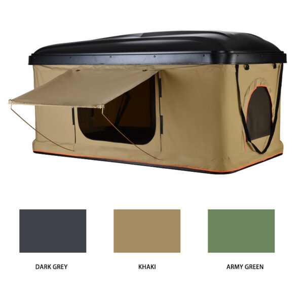 Vertical pop-up rooftop tent for SUV