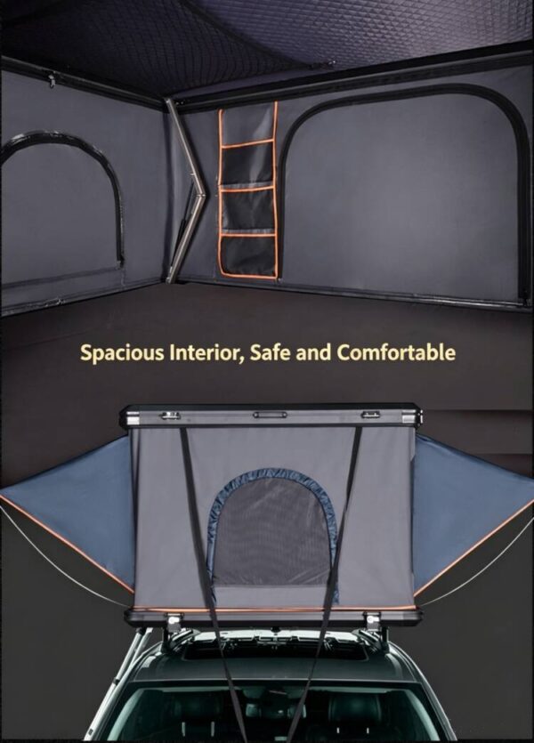 Hard shell rooftop tent for SUV