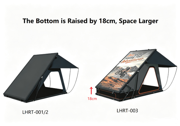 Hard shell roof top tent