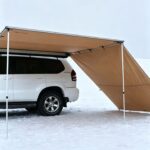 Waterproof car side awning extension
