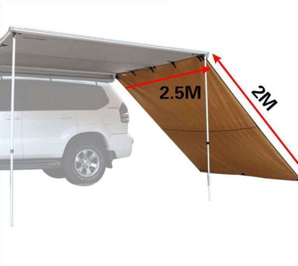 Car Side Awning with Side Wall