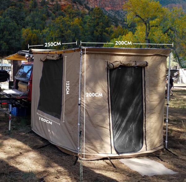 Waterproof car side awning