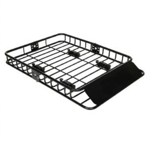 Roof rack cargo basket