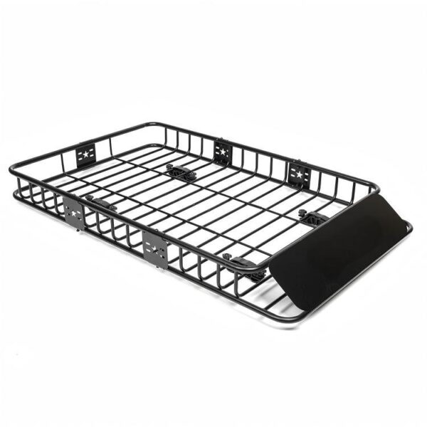 Roof rack cargo basket