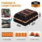 Rainproof car top carrier bag