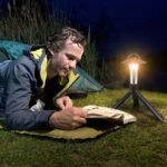 3-in-1 rechargeable tent lantern with tripod
