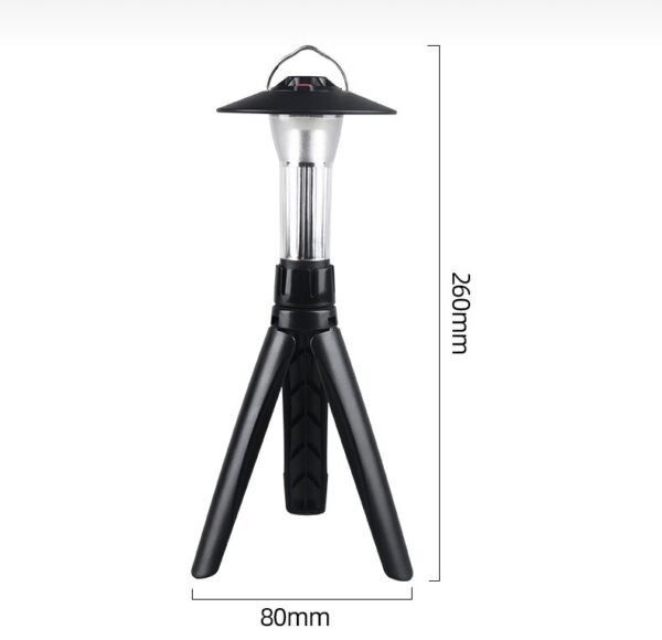 3-in-1 rechargeable tent lantern with tripod