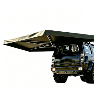 Dual-pole 270 awning