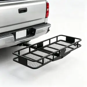 Hitch mount cargo basket