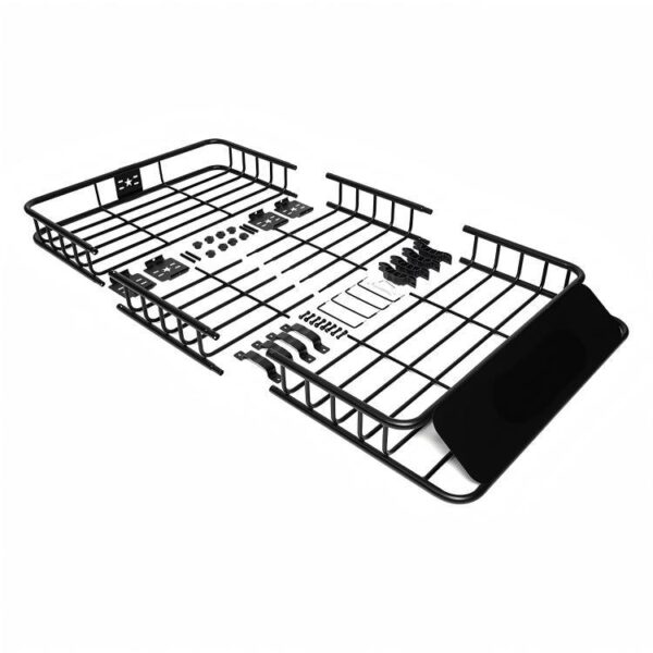 Roof rack cargo basket