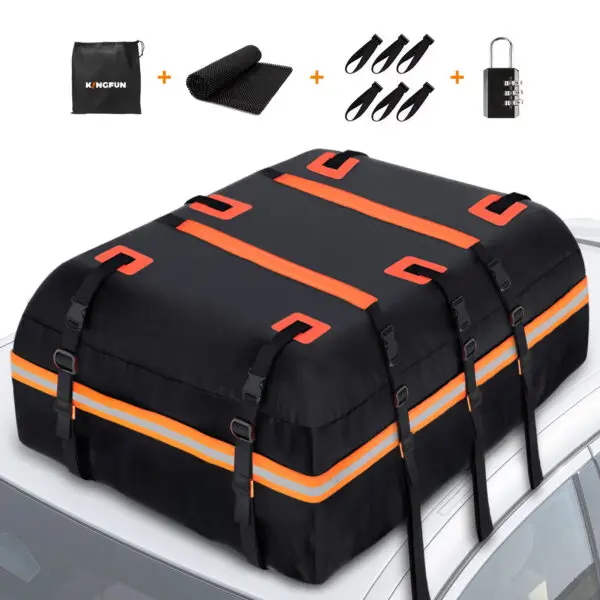 Rainproof car top carrier bag