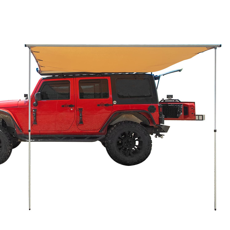 Hard shell car awning