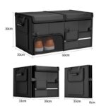 Car trunk storage box with handles