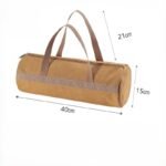 Washed Canvas Cylindrical Hand-Held Nail Bag