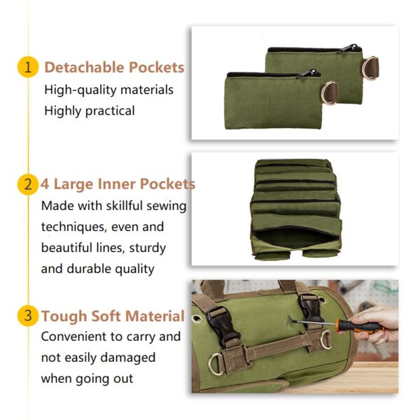 Oxford fabric tool pouch