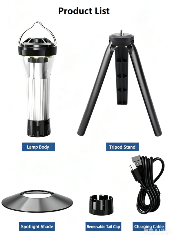 Portable LED camp lantern