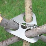 Adjustable stainless steel campfire tripod board for outdoor cooking