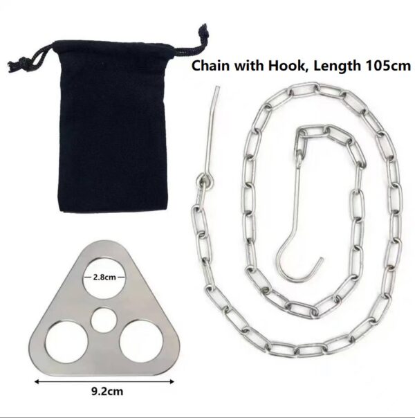 Adjustable stainless steel campfire tripod board for outdoor cooking