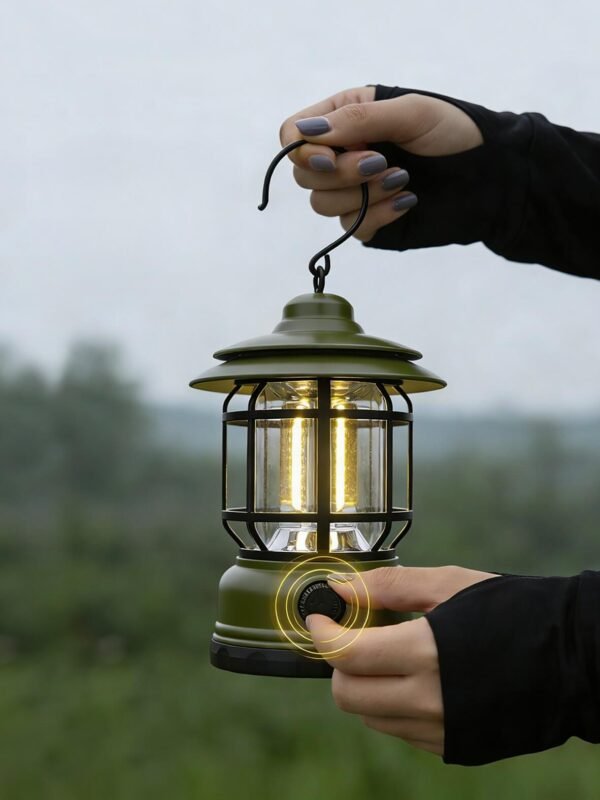 portable dimmable camping lamp for tents