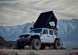 Roof top tent camping
