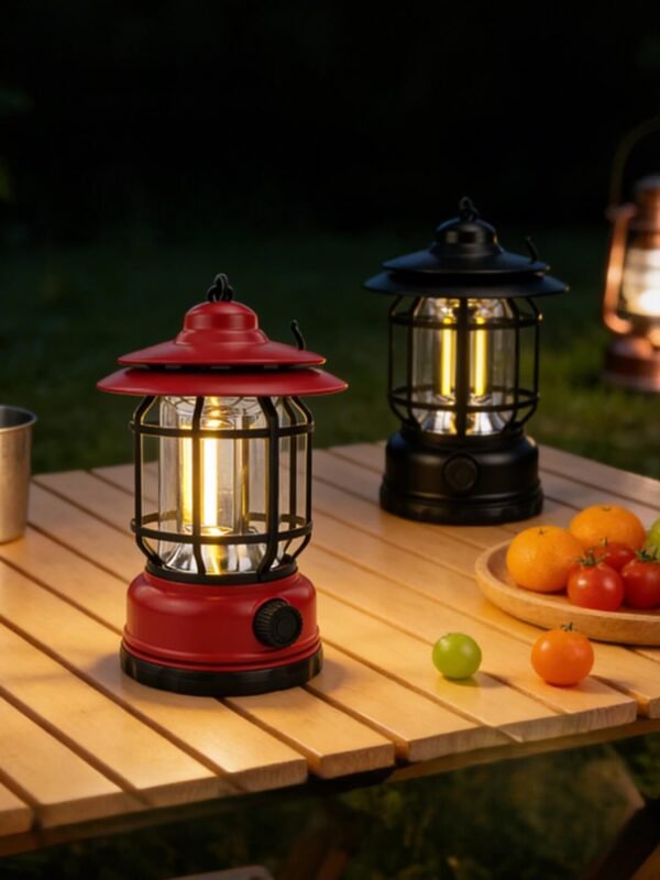 rechargeable vintage hurricane lantern with hook